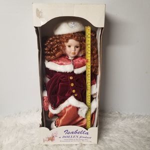 Isabella Dollex holiday  Porcelain doll